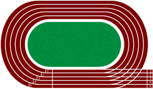 diagram of a race track
