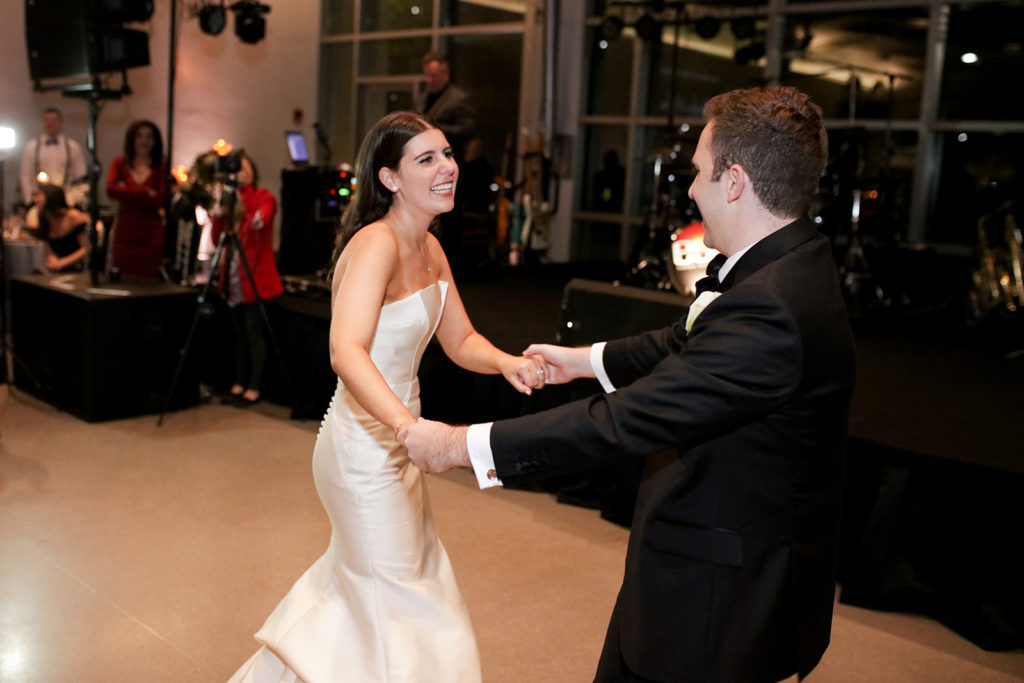 Hayley & Max's First Dance - she is facing him and smiling