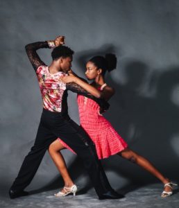 couple in a dramatic dance pose