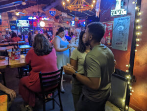 Couples dancing at Fat Jack's